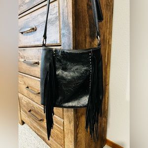 Montana West fringe tooled purse